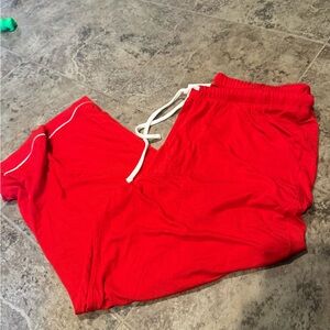 Red Drawstring Auden Lounge Pants